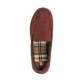 thumbnail image 2 of Hanes Men's Moccasin Slipper House Shoe With Indoor Outdoor Memory Foam Sole Fresh IQ Odor Protection, 2 of 5