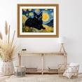 thumbnail image 3 of Stephen Chambers 24x19 Gold Ornate Wood Framed With Double Matting Wall Art Titled - Black Cat 1, 3 of 6