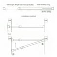 thumbnail image 3 of Best Clearance! Pedty Curtain Rod Without Punching (60-110Cm), Shower Nozzle, Bathroom Products, 1X Door Curtain Rod, 3 of 5
