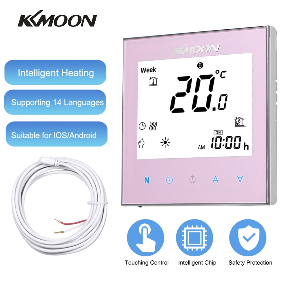 Digital Underfloor Heating Thermostat Includes Floor /& Air Sensor White Back Light Max 16Amp Load Suitable For Almost All Electric Heating Systems