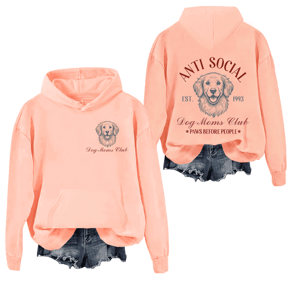 Anti Social Dog Moms Club Hoodie, Dog Moms Hoodie, Dog Shirts For Women