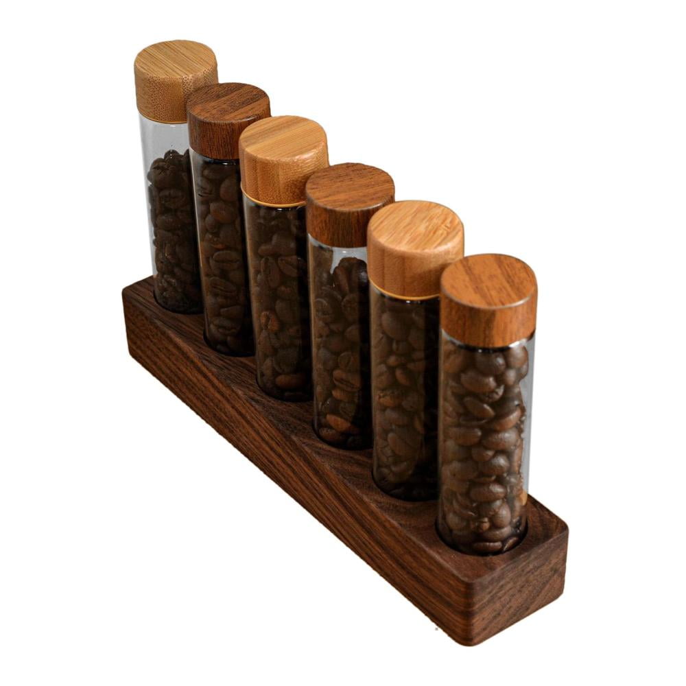 Test Tube Rack|Wooden Coffee Beans Tea Display Rack|Wooden Rack Glass ...