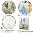 thumbnail image 3 of Designart "Peaceful Blue Bonnets V" Blue Bonnets Picture Framed Wall Art Living Room, 3 of 5