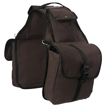 Tough 1 Canvas Saddle Bag Brown