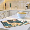 thumbnail image 6 of Yayeee Dish Drying Mat for Kitchen Counter Ultra Absorbent Easy Clean Pad 18x16", Dinosaur at Night, 6 of 7