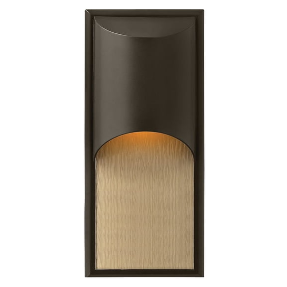 1834BZ Hinkley Lighting Cascade - 1 Light Medium Outdoor Wall Lantern in Modern Style - 8 Inches Wide by 18 Inches High-Bronze Finish-Incandescent