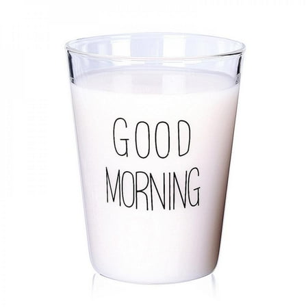 

SweetCandy Transparent glass transparent simple 400ml drinking cup high temperature resistant green envir-protection glass