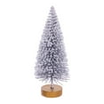 thumbnail image 4 of Vickerman 3"-5"-7" Silver Sisal Bottle Brush Tree Set, Set of 3, 4 of 4