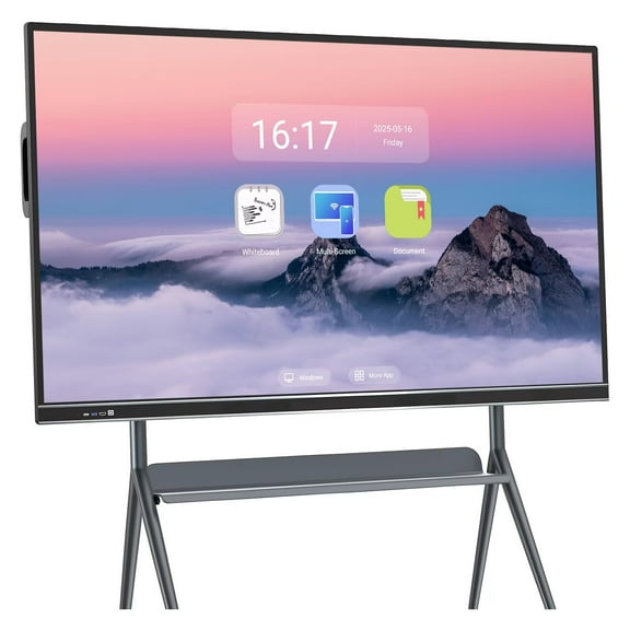 BELNET 86'' Smart Board 4K HDR Multi Touch Live Streaming Hub Android Interactive with WiFi/Bluetooth for Office Presentations