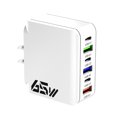 thumbnail image 7 of Bxaolu Upgraded 6-in-1 USB C Charger Fast Charging Wall Charger, 65W USB C Laptop Desktop Charger Adapter Compatible with Laptop, Phone, White, 7 of 7