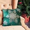 thumbnail image 5 of Christmas Snowflakes Throw Pillow Cover Cushion Cover With Invisible Zipper Closure One Pillow Cover No Pillow Insert, 5 of 5