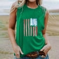 thumbnail image 2 of EINCcm Women American Flag Print Tank Tops USA Stars Stripes Patriotic T Shirt Summer Loose Vest Tees, 2 of 4