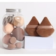 thumbnail image 4 of Set de 12 esponjas de maquillaje con tarro, color cafe,, 4 of 5