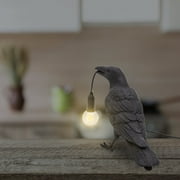 Naittoop Crow Lamp Raven Lamp Adjustable Brightness with Bulb,Bird lamp,Crow Light Gothic Decor for Bedside Bedroom Living Room Decor
