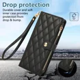 thumbnail image 3 of Wallet phone case suitable for iPhone 12, leather flip cover with wristband, shoulder strap and card slot for all-round protection of the phone case, 3 of 5