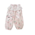 thumbnail image 5 of Pantalones tipo farol resistentes a mosquitos a la moda de verano para niños, pantalones informales cómodos y transpirables para niñas pequeñas y bebés, 5 of 5