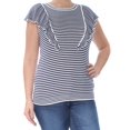 thumbnail image 3 of Maison Jules Womens Striped Knit Sweater, 3 of 4