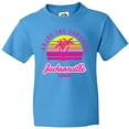 thumbnail image 3 of Inktastic Summer Enjoy the Sunshine Jacksonville Florida in Pink Youth T-Shirt, 3 of 5