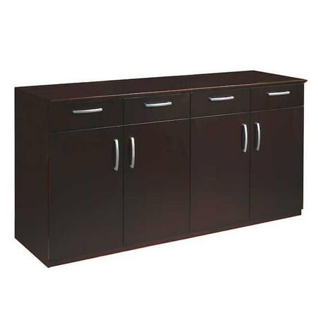 Mayline Vbczmah Veneer Buffet Cabinet Mahogany 36 X 72 X 22 In