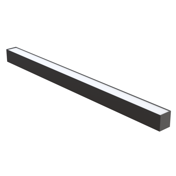 LED 4FT Architectural Linear Strip Light 40W 3000K-4000K-5000K Black Linkable Dimmable UL & DLC Premium Listed (MES)