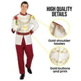 thumbnail image 3 of Morph Prince Charming White Costume Men Halloween Costume For Men White Large, 3 of 3