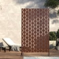 thumbnail image 5 of POSHIONS Outdoor Privacy Screen with Stand 76" x 47.2" x 15.7" Metal Balcony Decorative Screen, 5 of 5