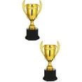 thumbnail image 6 of MLINS 2pcs Golden Trophy Plastic Trophy Cup Award Trophy Party Trophy Decor Trophy Cup Model For Sports Competition, 6 of 8