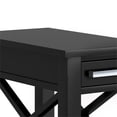 thumbnail image 4 of Simpli Home Kitchener Table d'Appoint Étroite en Bois Massif, Noire, 4 of 7