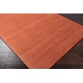 thumbnail image 4 of BoutiqueRugs Welch Boho Hand Loomed Wool Natural Fiber Soft Area Rug - Modern Minimalist Solid Color Carpet for Living Room, Bedroom - Burnt Orange - 9'9" Round, 4 of 15