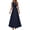 Navy, variant on Women's Sleeveless Pleated A-Line Maxi Dress for Formal & Evening Wear Navy 2XL