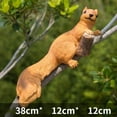 thumbnail image 3 of Resin Squirrel Garden Statue – Realistic Outdoor Tree Hanging Animal Sculpture – Cute Garden Decoration Ornament for Yard, Patio, Lawn, and Home Outdoor Decor Crafts, 3 of 5