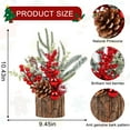 thumbnail image 2 of Scidweet Artificial Mini Christmas Tree Decorations, Small Christmas Trees Tabletop Fireplace Xmas Decor Home Party Indoor, 2 of 6