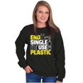 thumbnail image 3 of Save the Planet Go-Green Earth Day Sweatshirt for Men or Women Brisco Brands S, 3 of 6