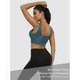 thumbnail image 3 of MINTREUS Women's Sports Bra Moderate Support Wide Strap Mesh Breathable Fitness Workout Yoga Bra, 3 of 7