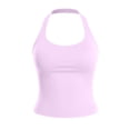 thumbnail image 4 of Halter Tops for Women Trendy 2026 Summer Going Out Tops Backless Sleeveless Workout Tank Top Cute Y2k Clothes Pink Size S, 4 of 4
