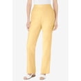 thumbnail image 2 of Woman Within Plus Size Straight Leg Linen Pant, 2 of 6