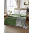 thumbnail image 2 of Green Ombre California King Size Flat Sheet, Wrinkleproof & Fadeproof Cooling Flat Bed Sheet Only, Farmhouse Abstract Mottled Texture Art Breathable Soft Bedding Top Sheets 108 x 98 Inches, 2 of 8