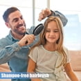 thumbnail image 5 of Cepillo para el cabello sin champú, masajeador del cuero cabelludo para mujeres. Equilibra la grasa, desenreda el cabello rizado y le da un brillo suave., 5 of 5