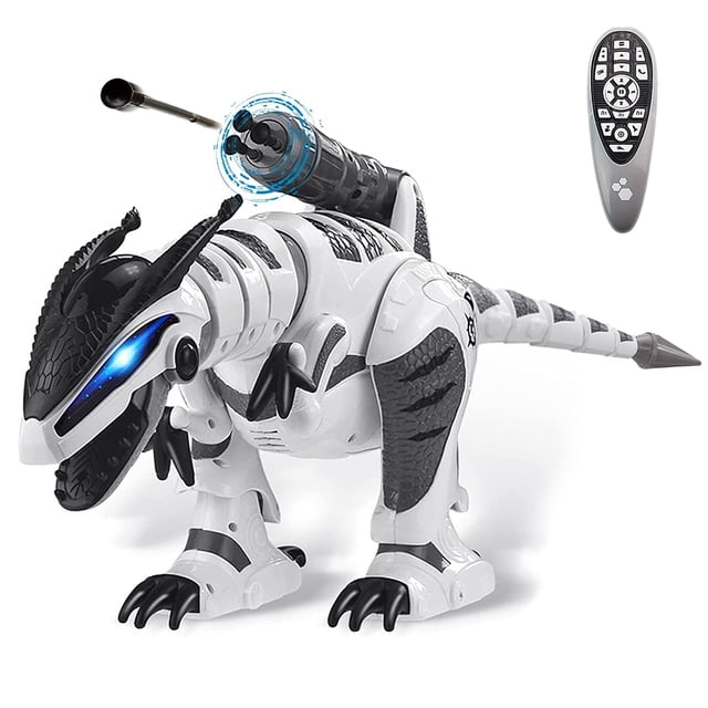 Robot dinosaurio interactivo Dollox RC T-rex con modo de lucha