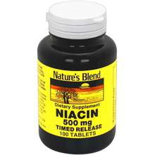 Nature's Blend Niacin Timed Release 500 mg 500 mg 100