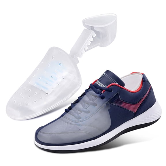 YSNOOWE Adjustable Shoe Shaper PP White for Home Use and Storage 2Pcs 5.5x3.3in