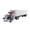 B, variant on DIY American Heavy Truck Building Blocks Set, Stars and Stripes Trailer Truck Model Kit, Collectible Transport Vehicle Construction Toy for Boys Teens Adults( B )