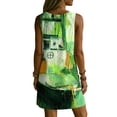 thumbnail image 5 of Summer Short Dress Women Plus Size Floral Printed V-Neck Sleeveless Casual Loose Summer Vacation Beach Sundresses with Pockets, 5 of 8