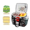 thumbnail image 2 of FORMRS Insulated Cooler Bag 24 Cans Capacity Soft Leakproof Lunch Box with Side Pockets, Black Streets, 2 of 7