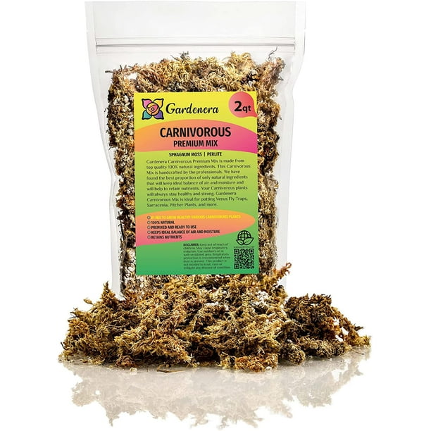 ⭐ GARDENERA Sphagnum Moss Potting Mix for Carnivorous Plants, Moss and
