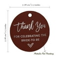 thumbnail image 6 of Inkdotpot Pack Of 50 Real Silver Foil Paper Tags Thank You For Celebrating The Bride To Be Bridal Shower Favor Hang Tags, 6 of 6