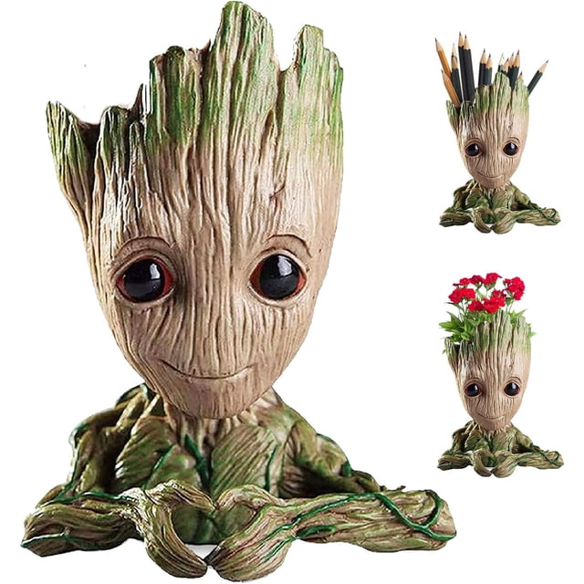 Maceta para bebé Grutt, Figura de acción para bebé Grutt Móvil Moda Maceta Galaxy Escort para bebé, modelo bonito, juguete con forma de bolígrafo, para oficina y dormitorio