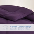 thumbnail image 7 of BedTreat Down Alternative Comforter with Corner Tabs - All Season Quilted King Size 240 GSM Purple Comforter, Machine Washable Microfiber Bedding, 7 of 7