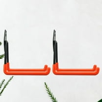HEALEEP Hooks Heavy Duty 2Pcs Orange Metal Wall Mount Hangers for Garage Storage