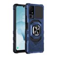 thumbnail image 2 of Compatible for Jitterbug Smart4 Case w/Tempered Glass Screen Protector [Military Grade] Ring Car Mount Kickstand Shockproof Hard Phone Case - Blue, 2 of 7